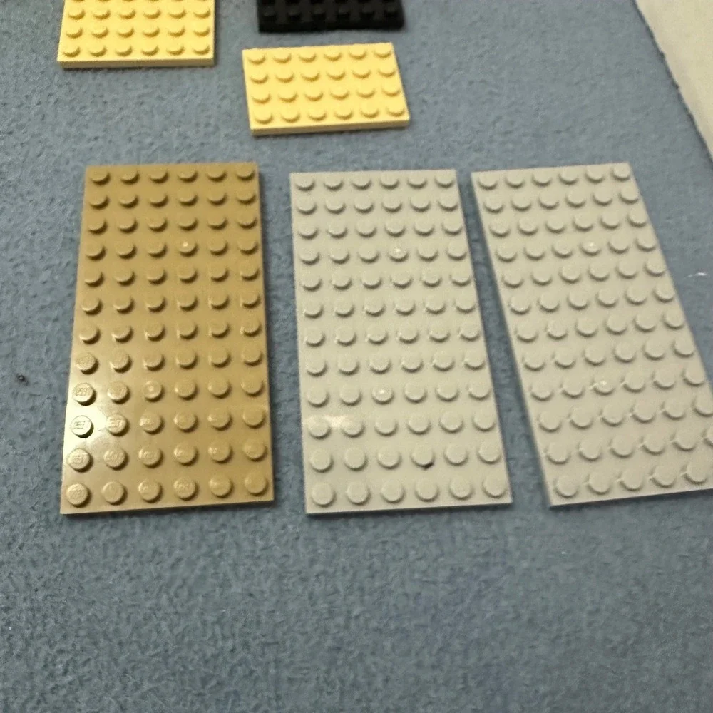 LEGO Mixed Plate Lot Assorted Colors and Sizes 6x12 4x12 8x8 4x10 4x6